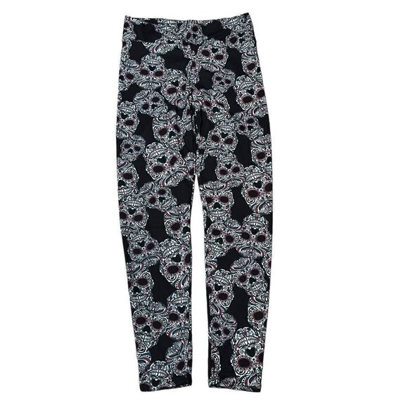 NWT EYE CANDY Skull Print Leggings MEDIUM - Picture 1 of 13